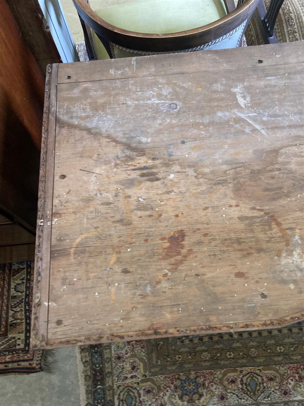 A French walnut dressing table, width 143cm depth 59cm height 79cm (a.f.)